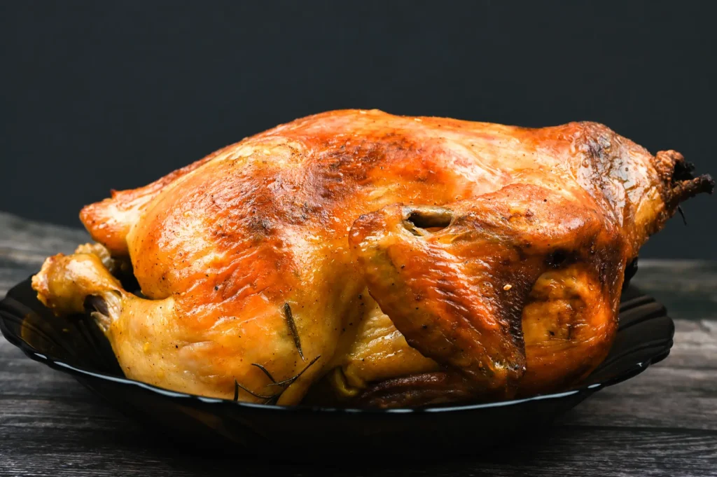Poulet entier rôti