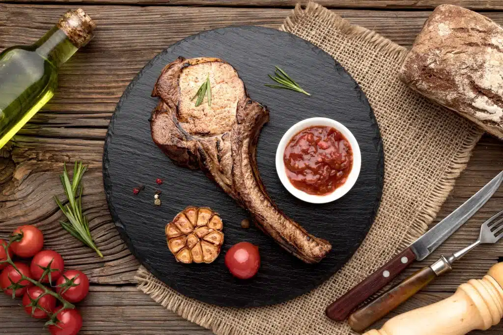 Plat de côtelette d'agneau