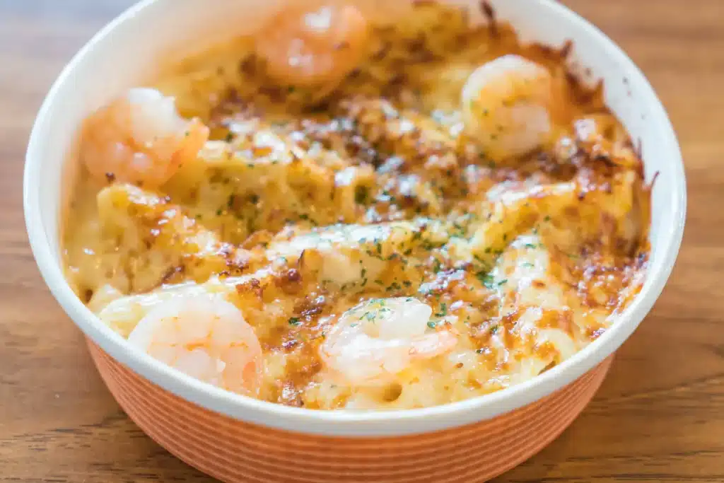 Ramequin de gratin de fruits de mer