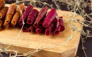 Cuir de fruits rouges