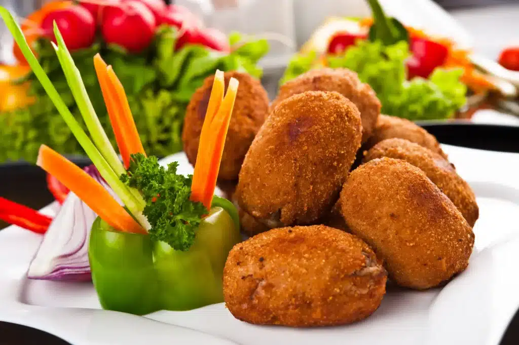 Assiette de nuggets de légumes