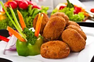 Assiette de nuggets de légumes