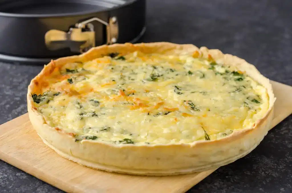 Quiche aux poireaux et au curry