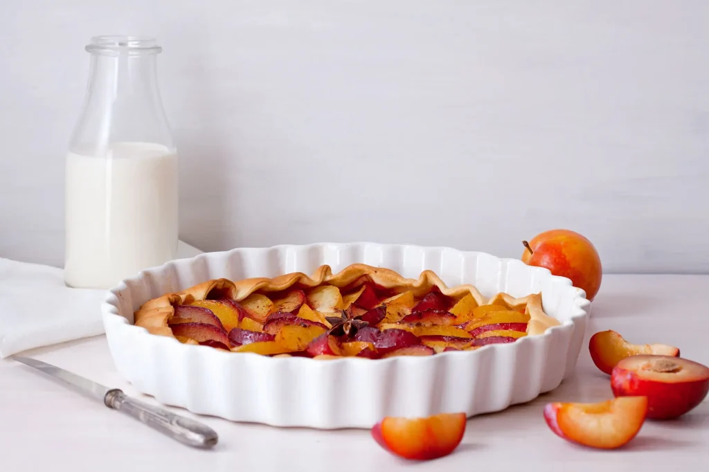 Tarte fine aux nectarines
