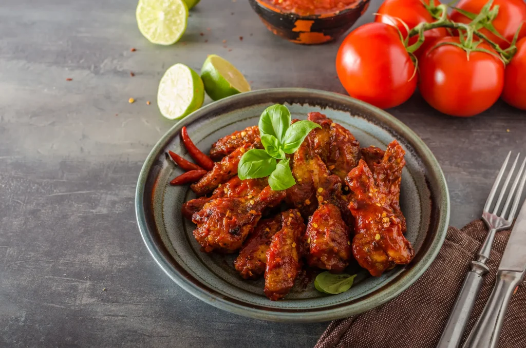 Assiette d'ailes de poulet Tex-Mex