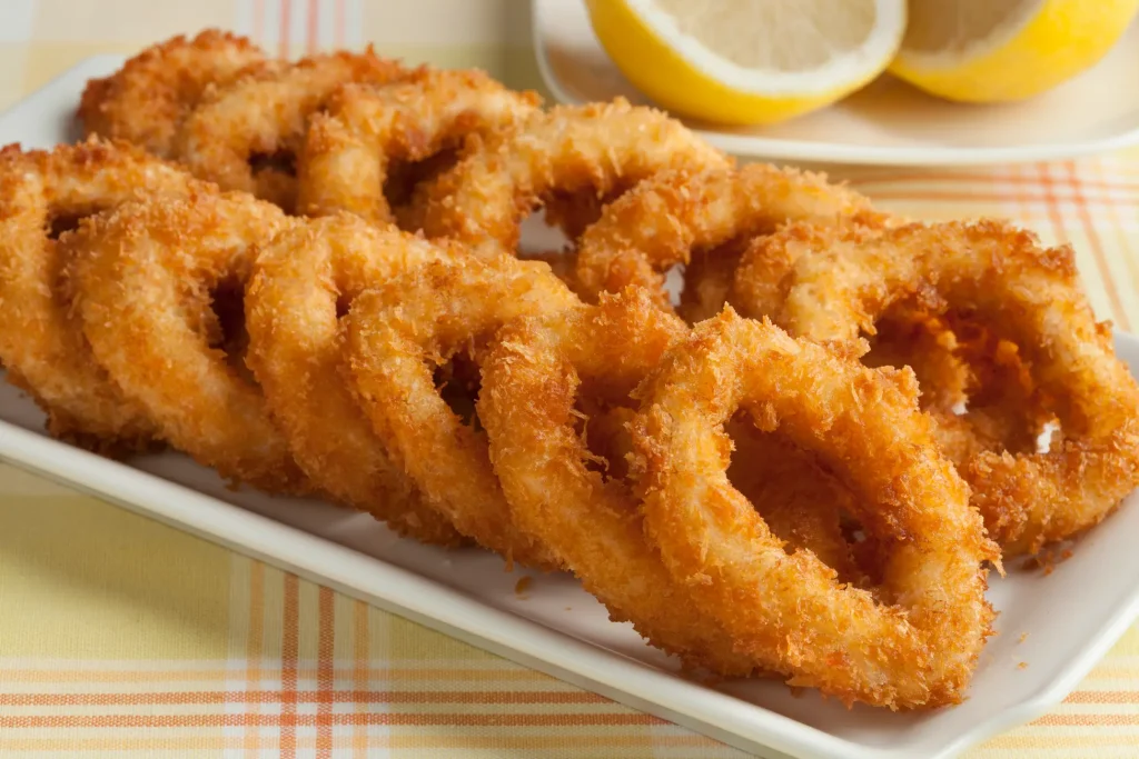 Assiette de calamars panés