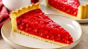 Part de tarte aux pralines roses
