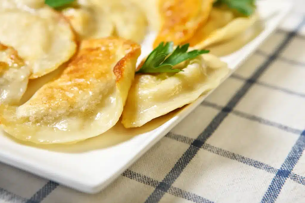 Assiette de pierogis