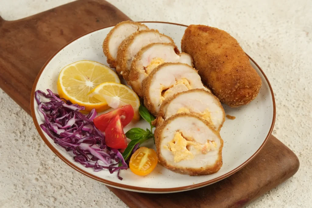 Assiette de rouleaux de poulet